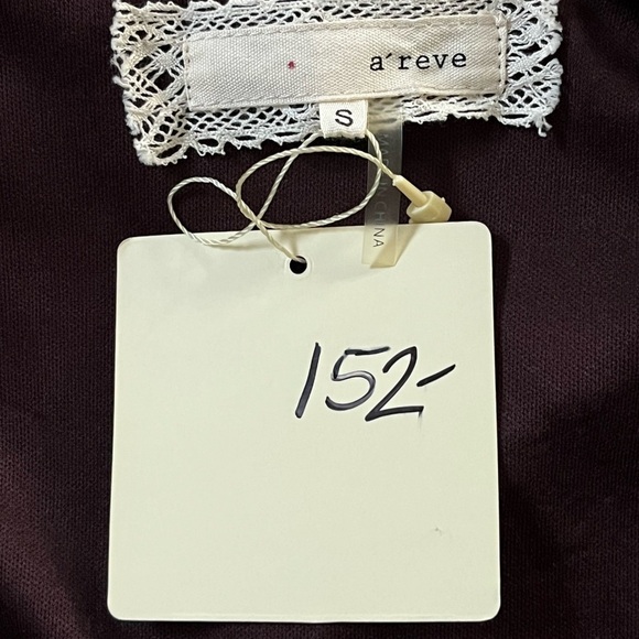 NWT Anthropologie A’reve Lace Romantic Dress Teal Brown Long Sleeve Size Small - Picture 10 of 16